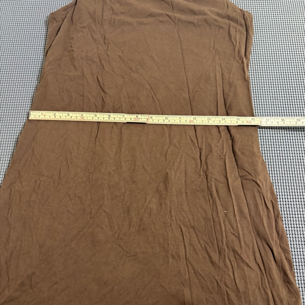 Charter Club Petite Brown Embroidered Sleeveless Shift Dress Size PM - Picture 6 of 6